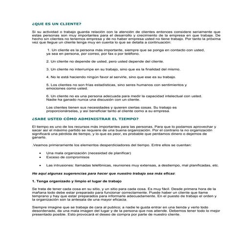 Que es un cliente | DOC