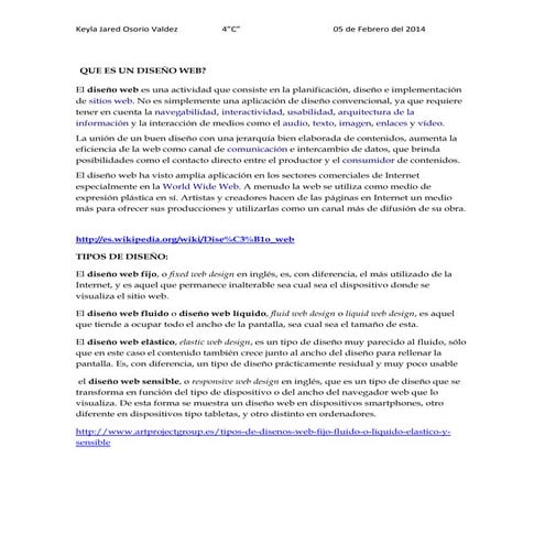 Que es un diseño web