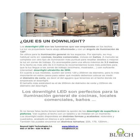 QUÉ ES UN DOWNLIGHT