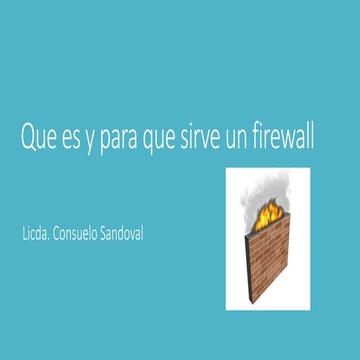 Que es un firewall y su función
