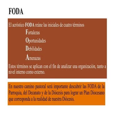 Qué es un FODA