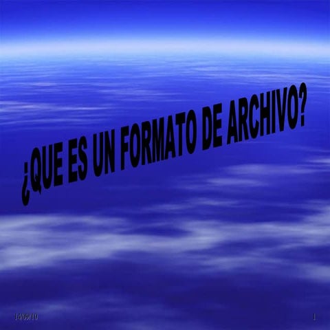 Que es un formato de archivo