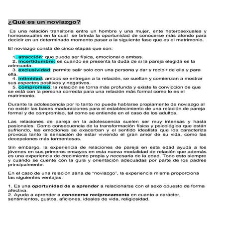 ¿Qué es un noviazgo