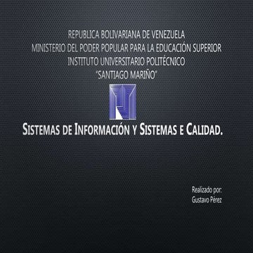 Que es un sistema de información (si