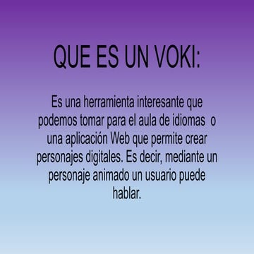 Que es un voki