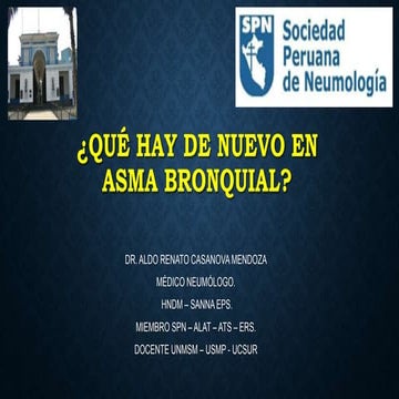 Nuevos tratamientos en asma bronquial. Dr. Casanova
