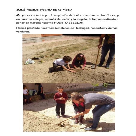 Que hemos hecho este mes mayo 14 