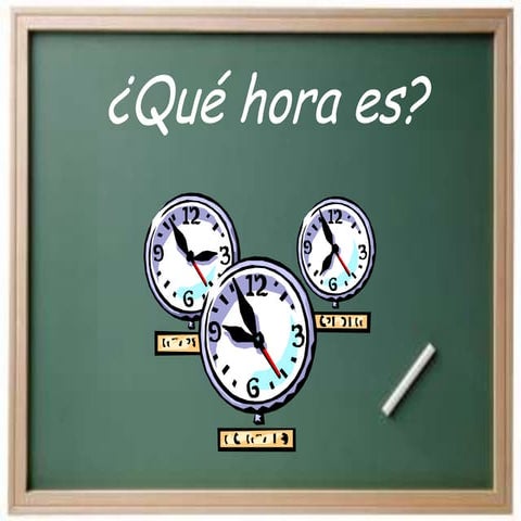 Que hora es?