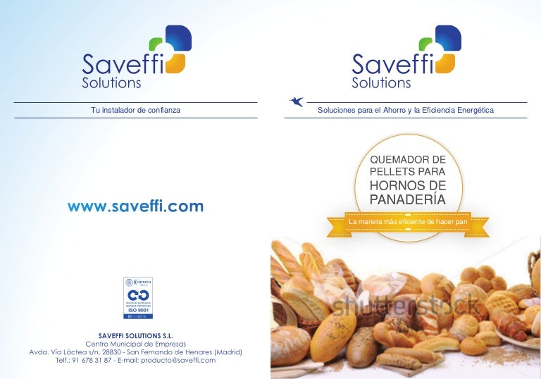 Quemador de pellets para panaderías saveffi