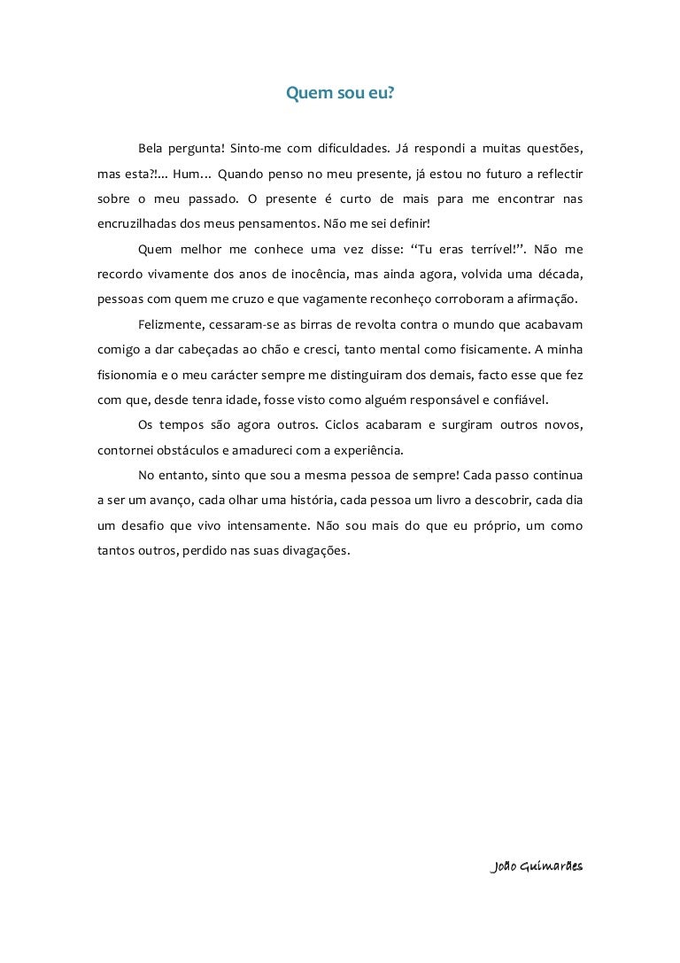 Quem sou eu? Quem sou eu?