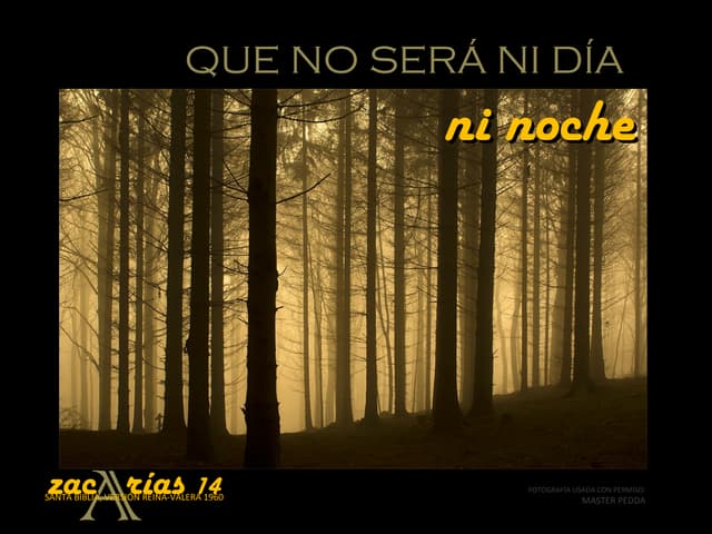 Que no sera ni dia ni noche