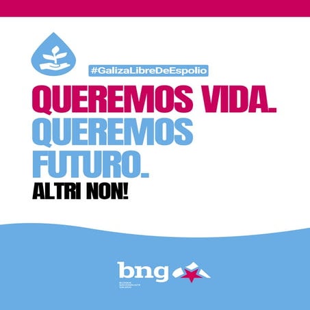 Queremos vida. Queremos futuro. Altri non.