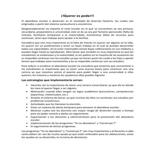 Querer es poder | PDF