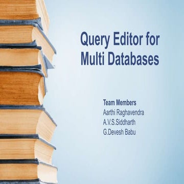 Query editor for multi databases
