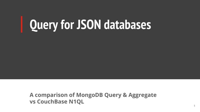 Query for json databases