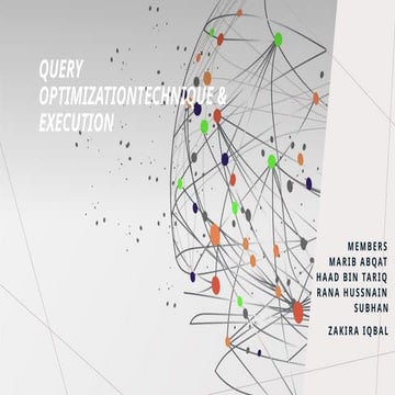Query optimization | PPTX