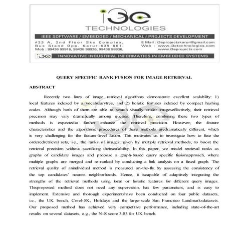 Query specific rank fusion for image retrieval