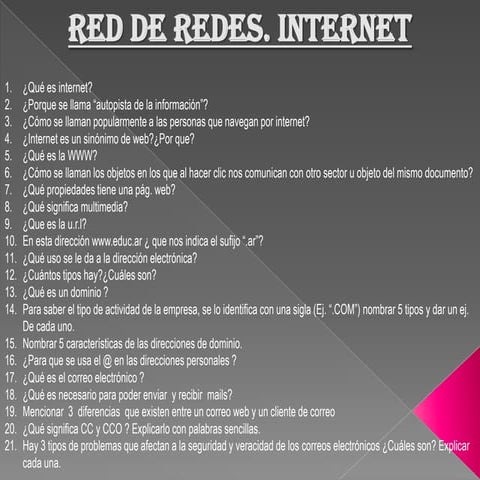 Que sabemos de redes