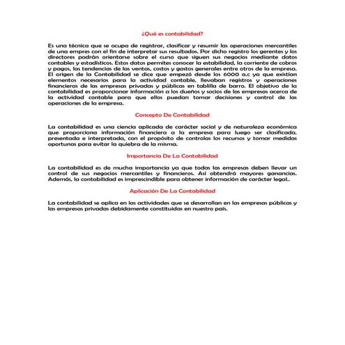 Qué es contabilidad