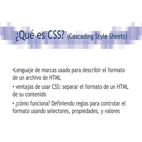 Qué es css