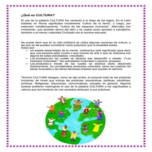 Qué es cultura