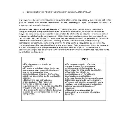 Que se entiende por pci