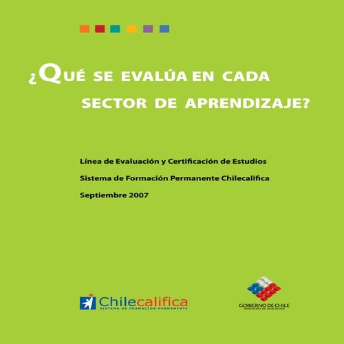 Qu eseevaluaencadasectordeaprendizaje