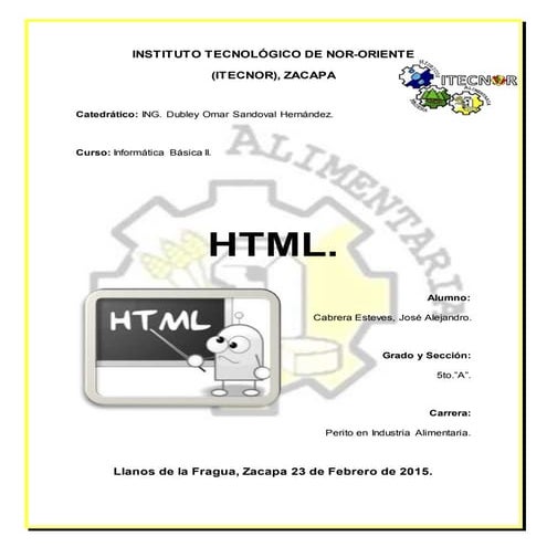 Qué es el html