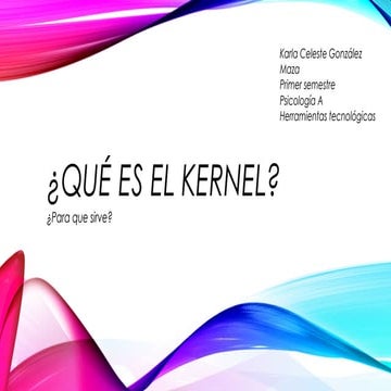 Qué es el Kernel 