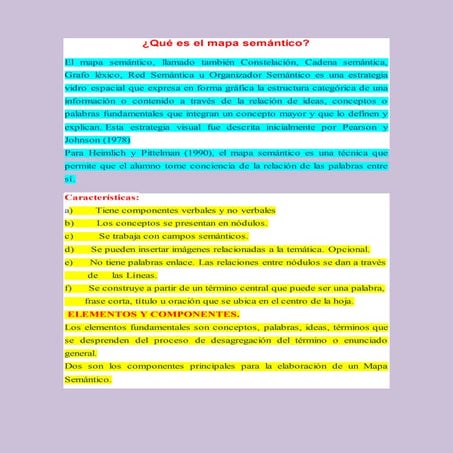 Qué es el mapa semántico