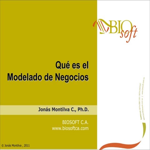 Qué es el modelado de negocios