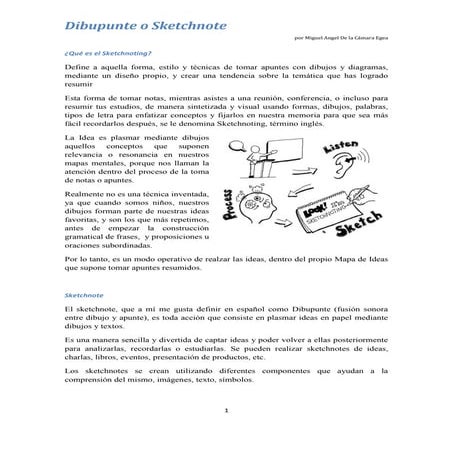 Sketchnote o Dibupunte