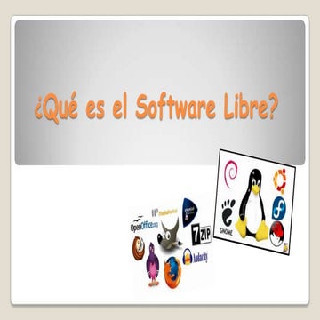 Qué es el software libre