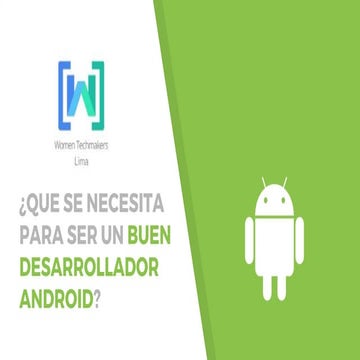 ¿Que se necesita para ser un buen desarrollador android?