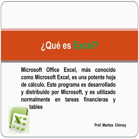 Qué es excel