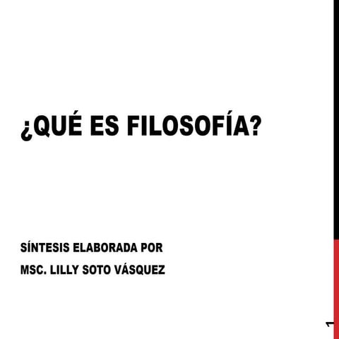 Qué es filosofía