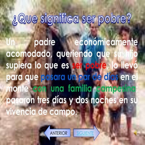 Que significa ser pobre1