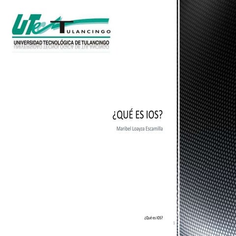 ¿Qué es IOS?