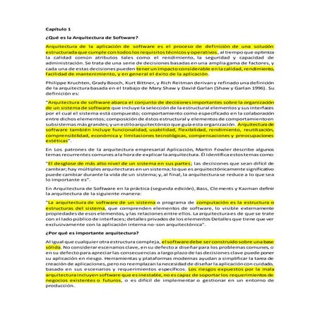 ¿Qué es la arquitectura de software?