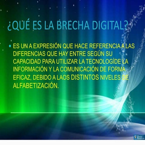 Qué es la brecha digital