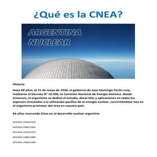 ¿Qué es la CNEA?