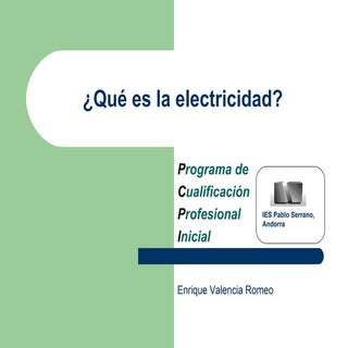 Qué es la electricidad