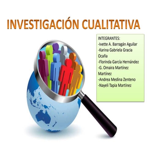 La investigación cualitativa