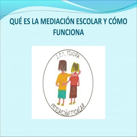 Qué es la mediación   para alumnado