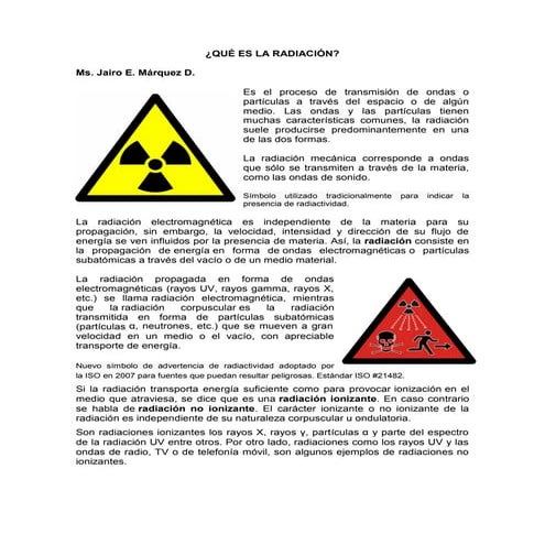 Qué es la radiación