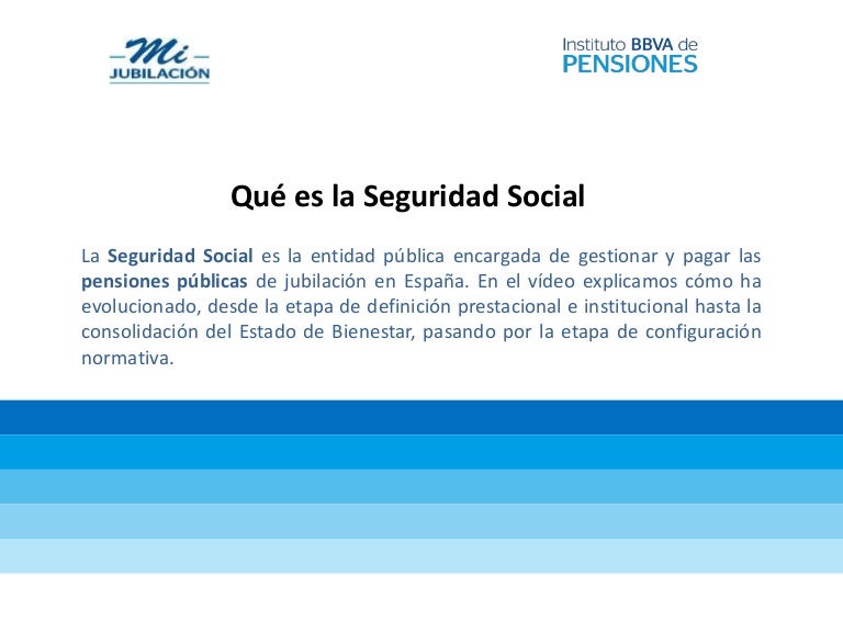 Qué es la seguridad social