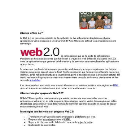 Qué es la web 2