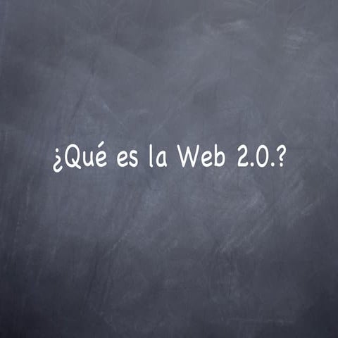 Qué es la web 20