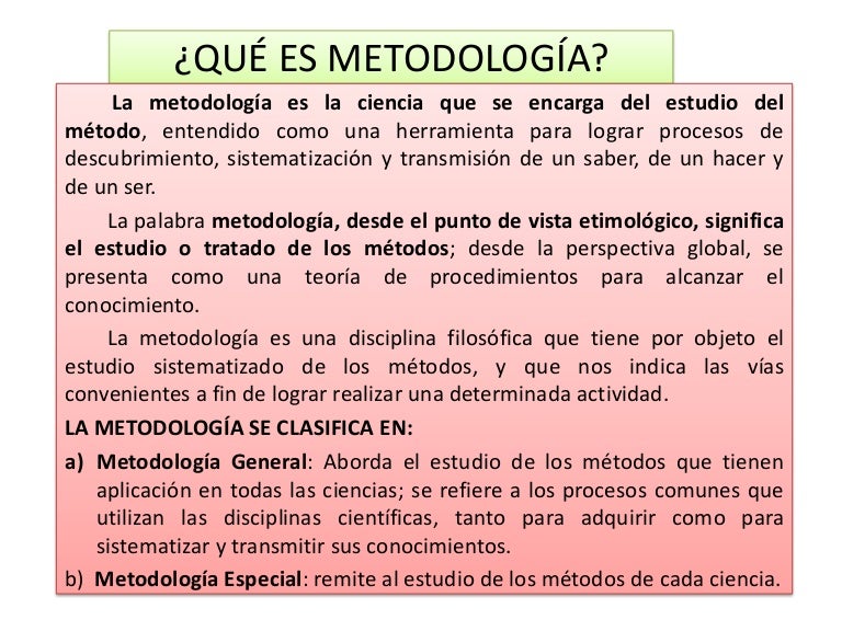 O Que Significa Metodologia – O que é Metodologia: significado e tipos ...