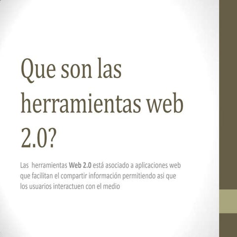 Que son las herramientas web 2